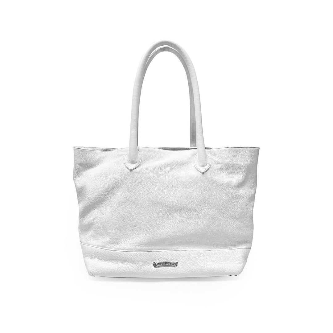 Chrome Hearts Silver Star Patch White Tote Bag - SHENGLI ROAD MARKET