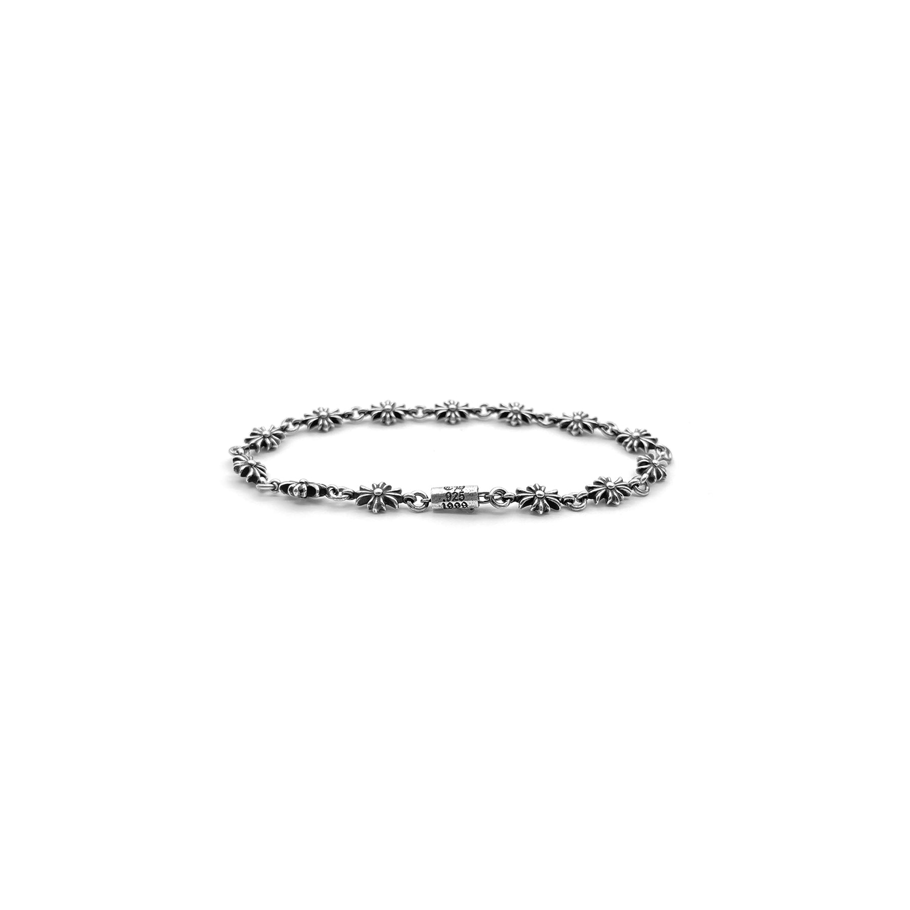 Chrome Hearts Silver Tiny E Bracelet at SHENGLI ROAD MARKET