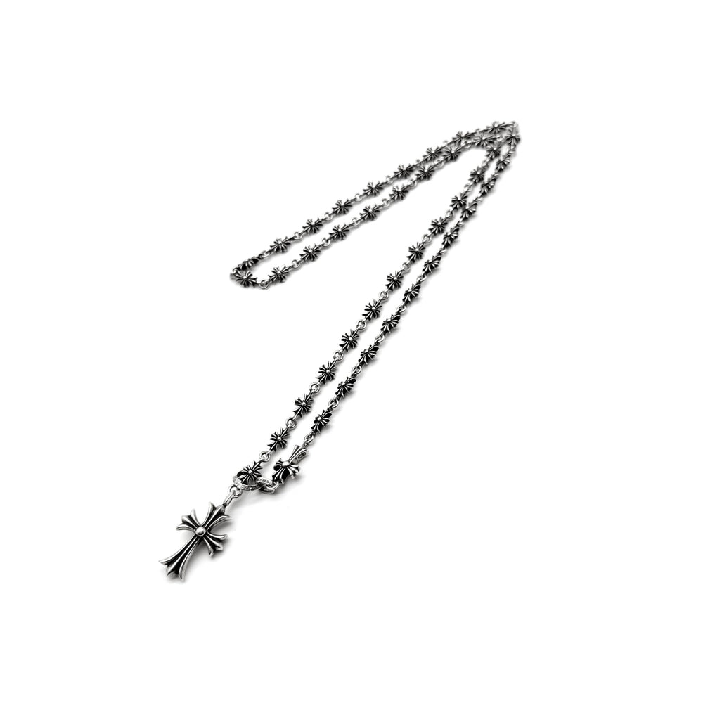 Chrome Hearts Silver Tiny E Choke Chain Necklace - SHENGLI ROAD MARKET