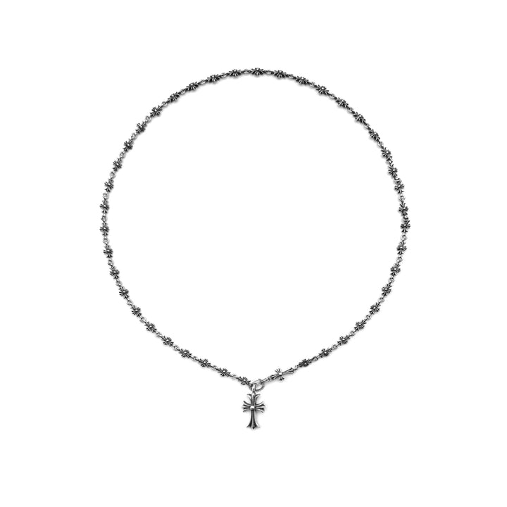 Chrome Hearts Silver Tiny E Choke Chain Necklace - SHENGLI ROAD MARKET