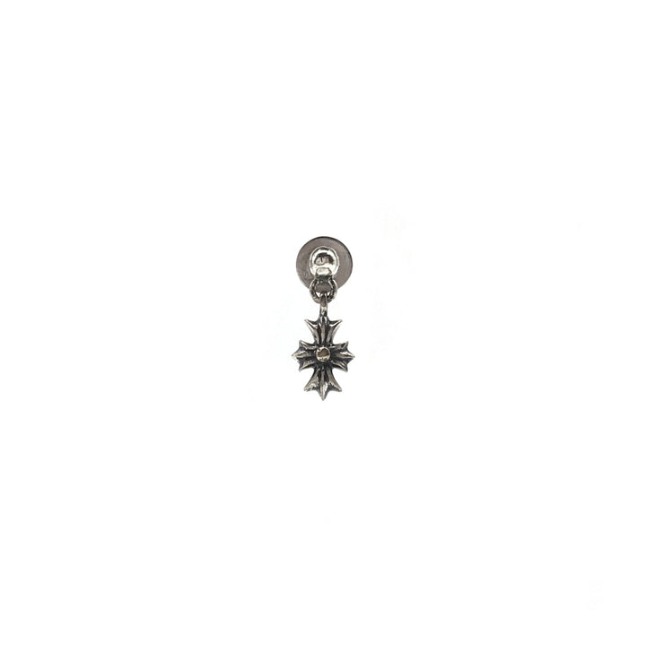 Chrome Hearts Silver Tiny E Cross Earring Drop - SHENGLI ROAD MARKET