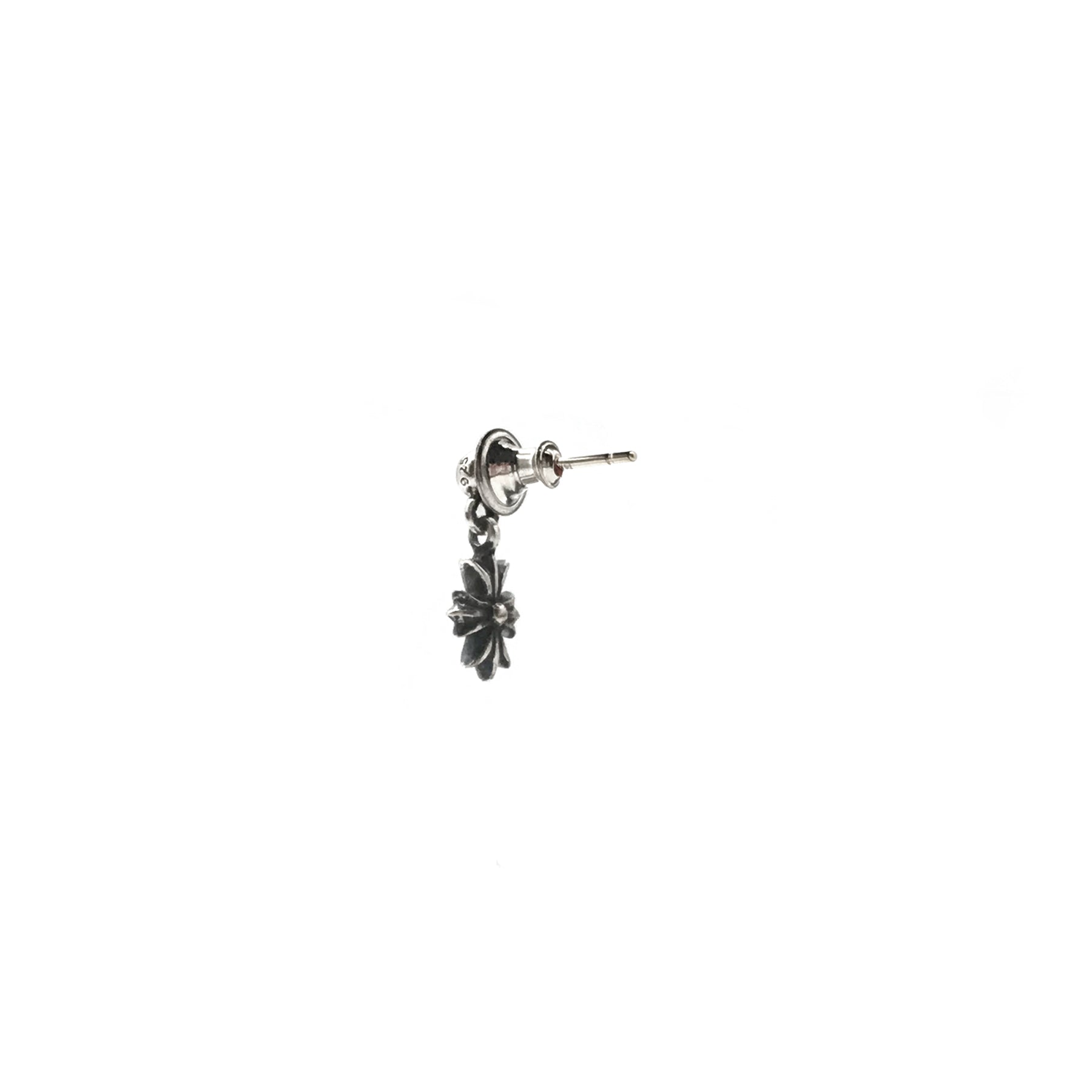 Chrome Hearts 925 Silver Tiny E Cross Earring Drop - SRM – SHENGLI