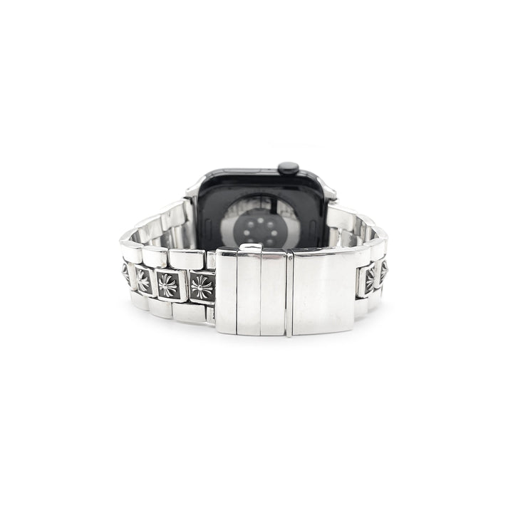 Chrome Hearts Silver Tiny Plus Cross iWatch Strap - SHENGLI ROAD MARKET