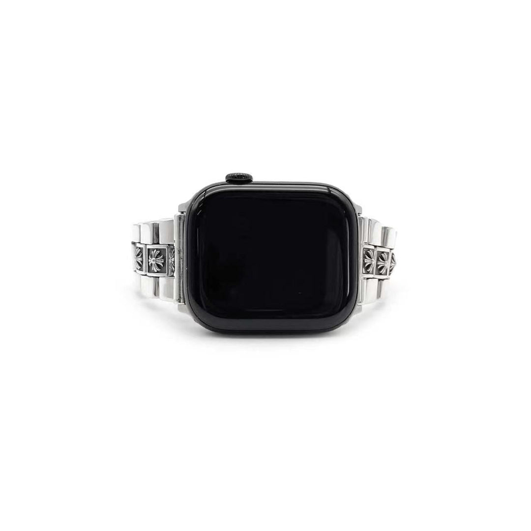 Chrome Hearts Silver Tiny Plus Cross iWatch Strap - SHENGLI ROAD MARKET