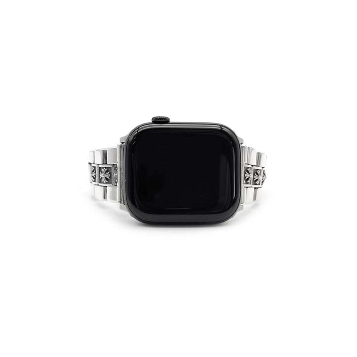 Chrome Hearts Silver Tiny Plus Cross iWatch Strap - SHENGLI ROAD MARKET