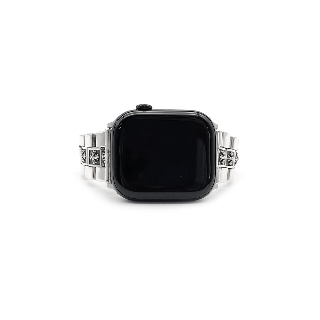 Chrome Hearts Silver Tiny Plus Cross iWatch Strap - SHENGLI ROAD MARKET