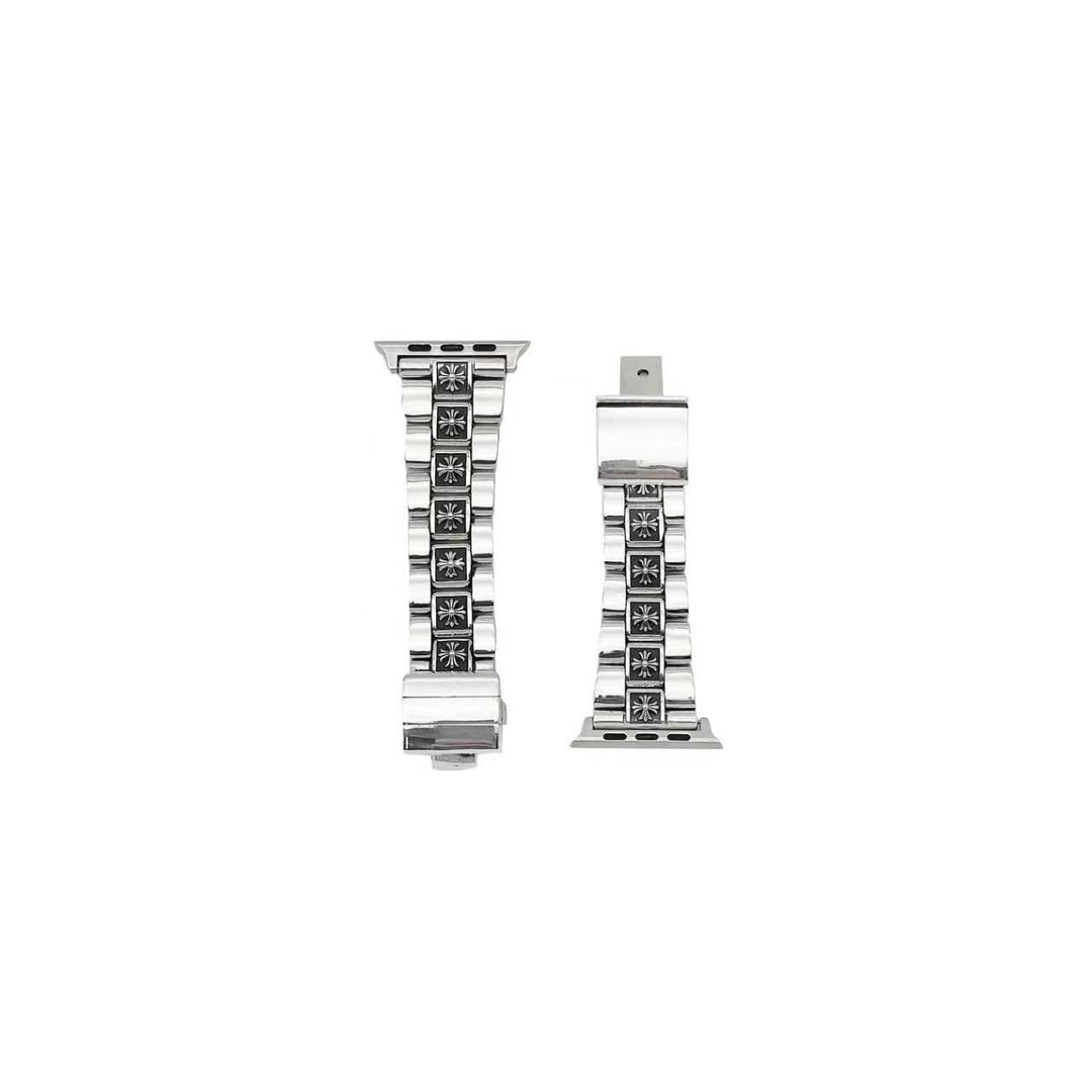Chrome Hearts Silver Tiny Plus Cross iWatch Strap - SHENGLI ROAD MARKET