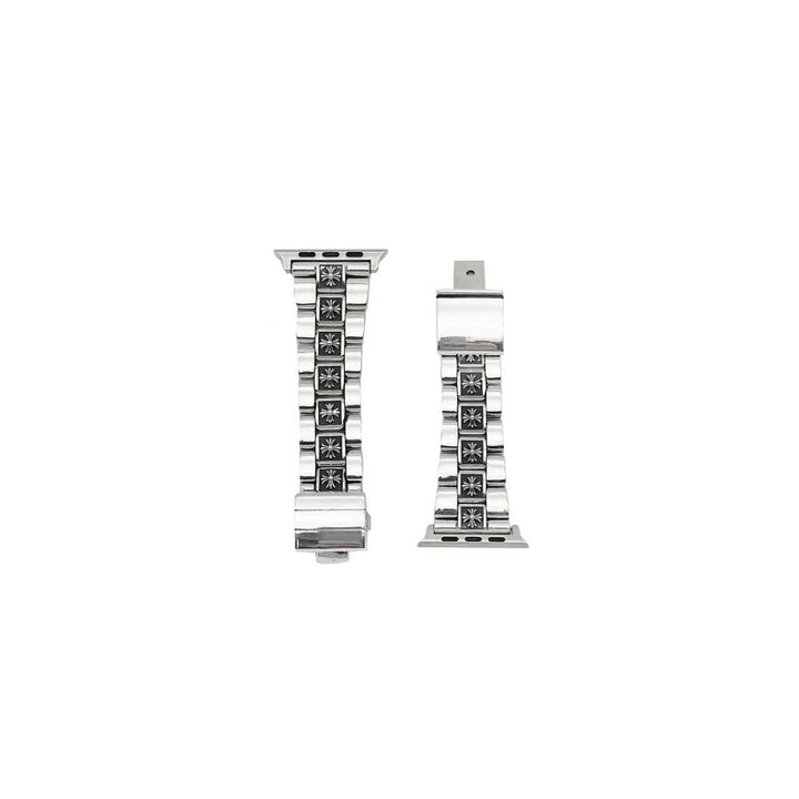 Chrome Hearts Silver Tiny Plus Cross iWatch Strap - SHENGLI ROAD MARKET