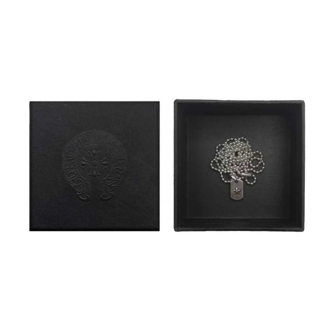 Chrome Hearts Silver Tiny Star Dogtag Necklace - SHENGLI ROAD MARKET