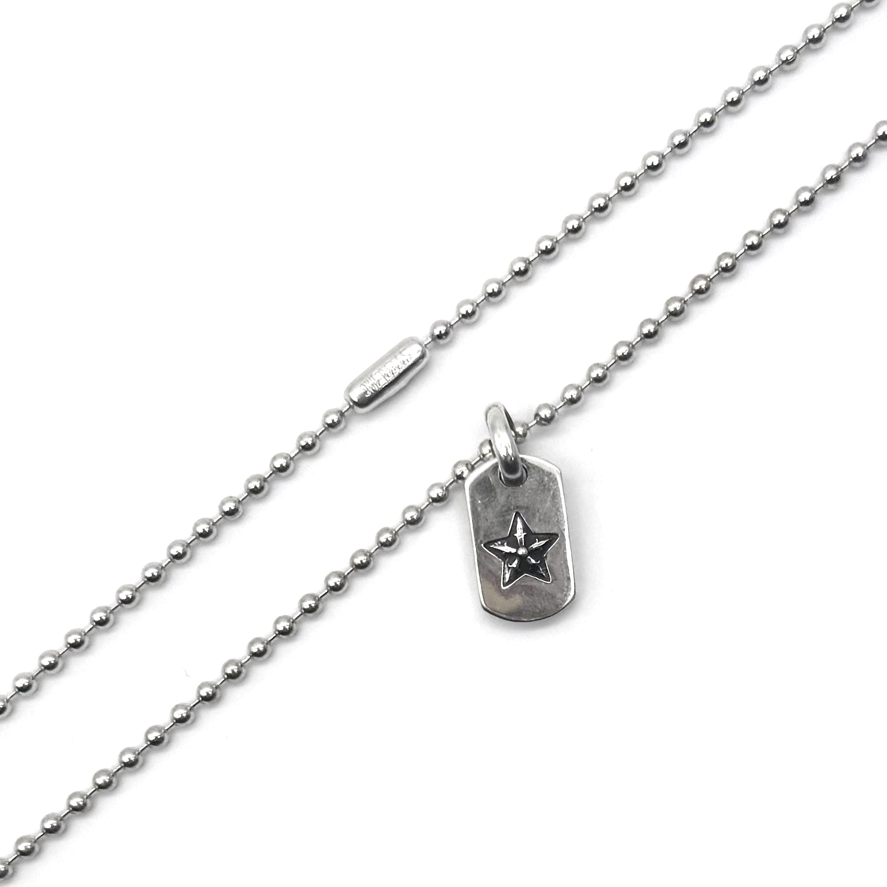 アクセサリー Chrome Hearts Tiny Star Dog Tag Chrome Hearts Silver Tiny Star Dog Tag Necklace - SRM – SHENGLI