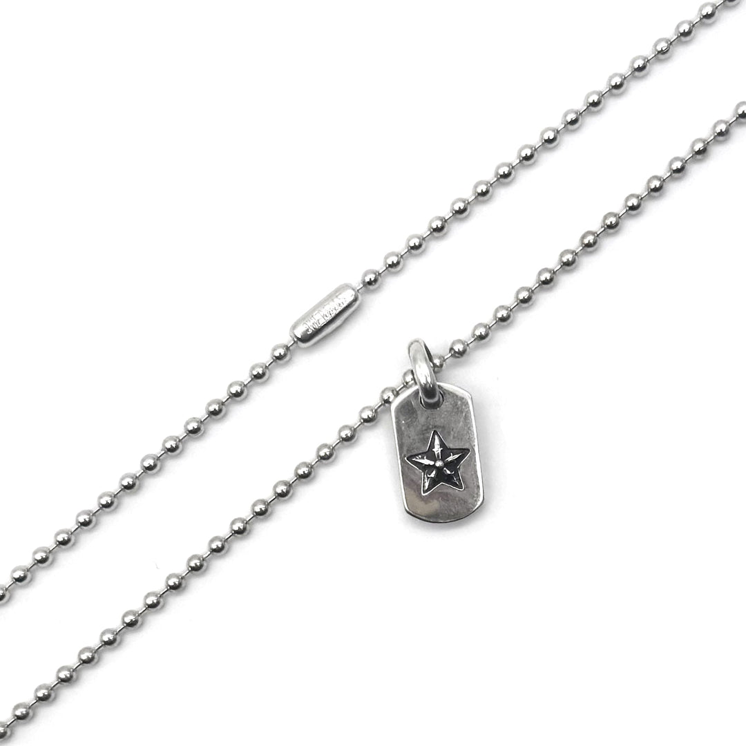 Chrome Hearts Silver Tiny Star Dogtag Necklace - SHENGLI ROAD MARKET