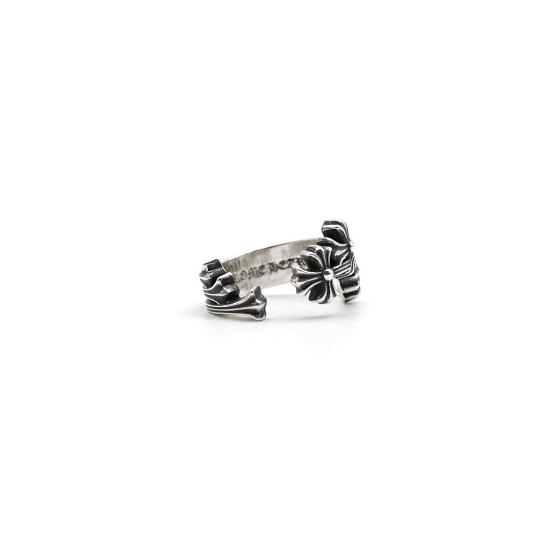 CHROME HEARTS　シルバーリング CHROME HEARTS 新宿店 クロムハーツ フローラルクロス リング 指輪