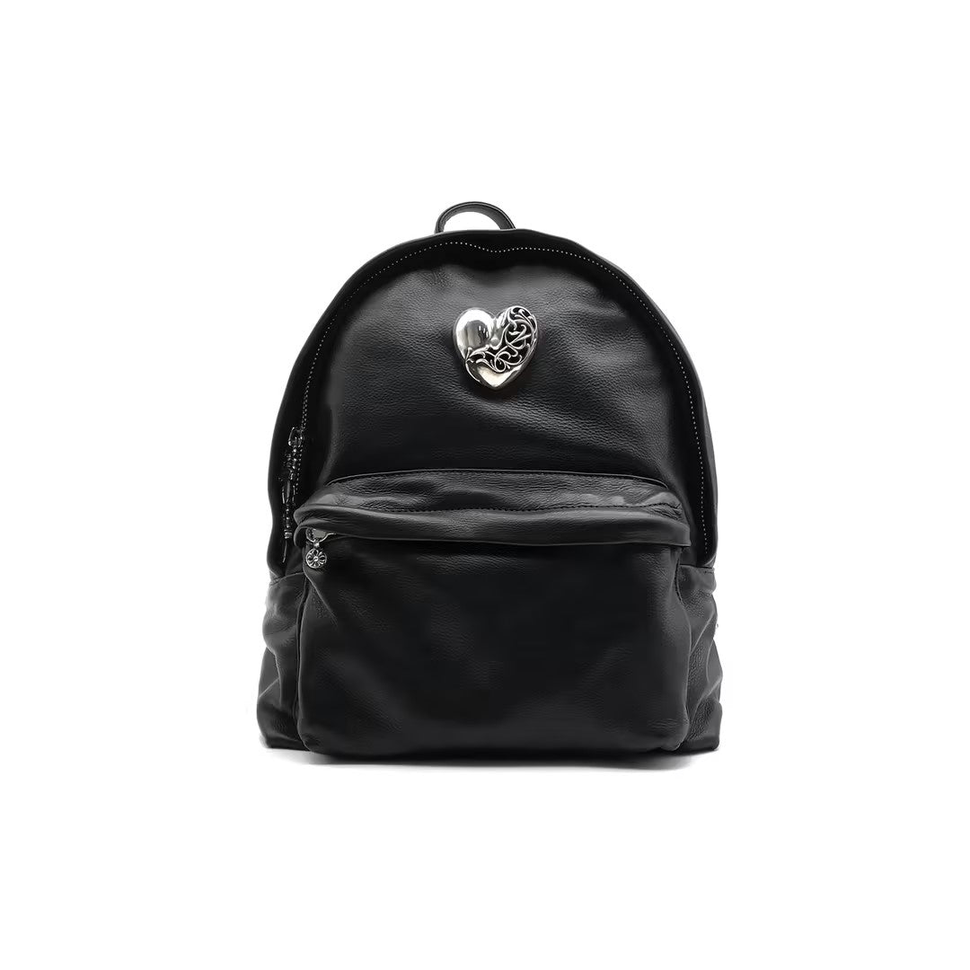 Chrome Hearts Silver Vine Heart Black Backpack - SHENGLI ROAD MARKET