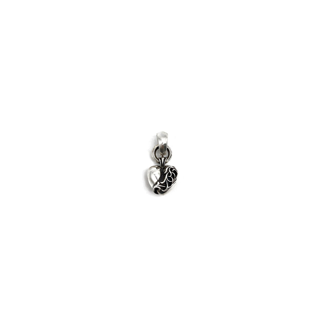 Chrome Hearts Silver Vine Heart Charm Pendant - SHENGLI ROAD MARKET