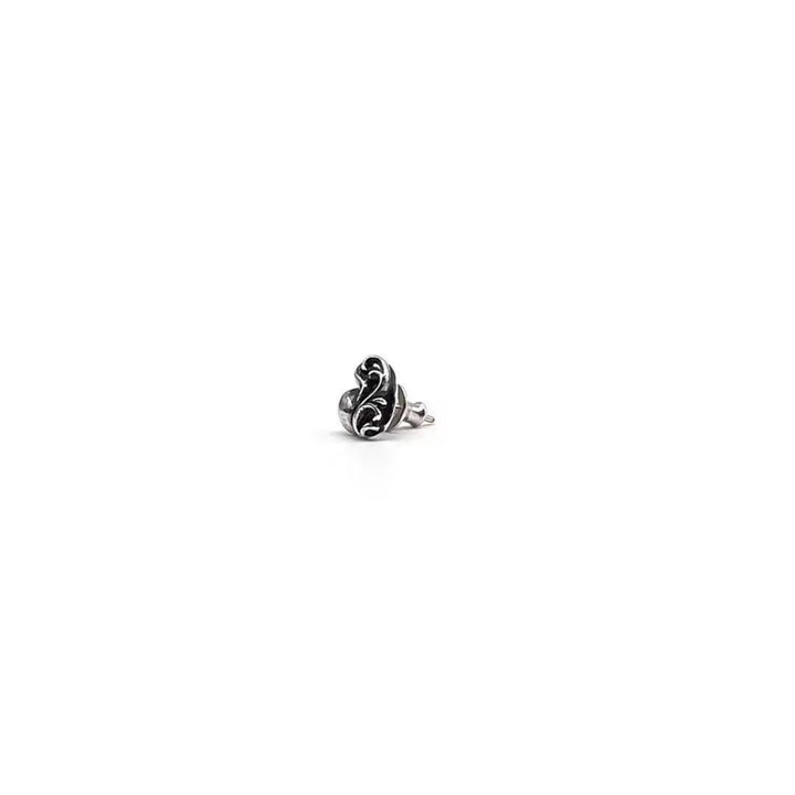 Chrome Hearts Silver Vine Heart Earring Stud - SHENGLI ROAD MARKET