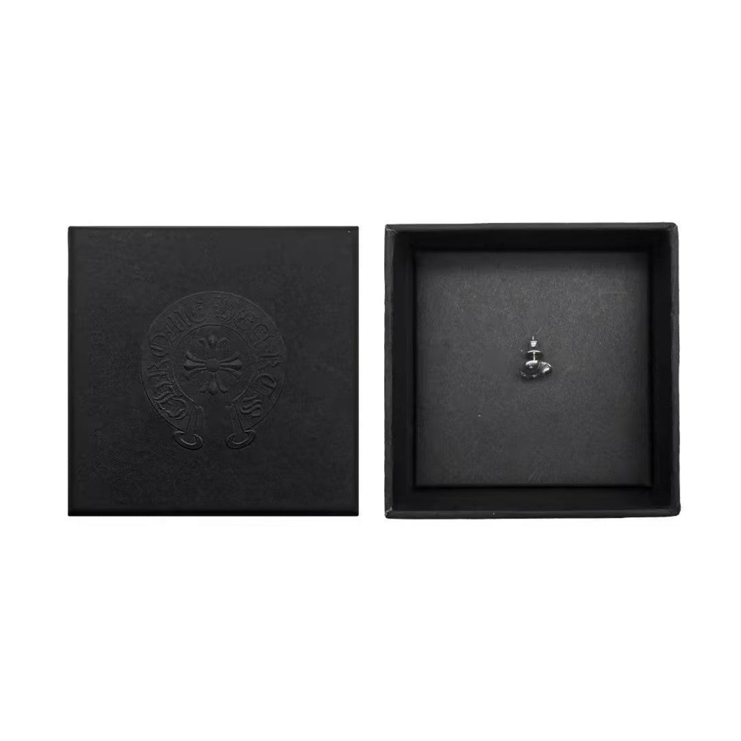 Chrome Hearts Silver Vine Heart Earring Stud - SHENGLI ROAD MARKET
