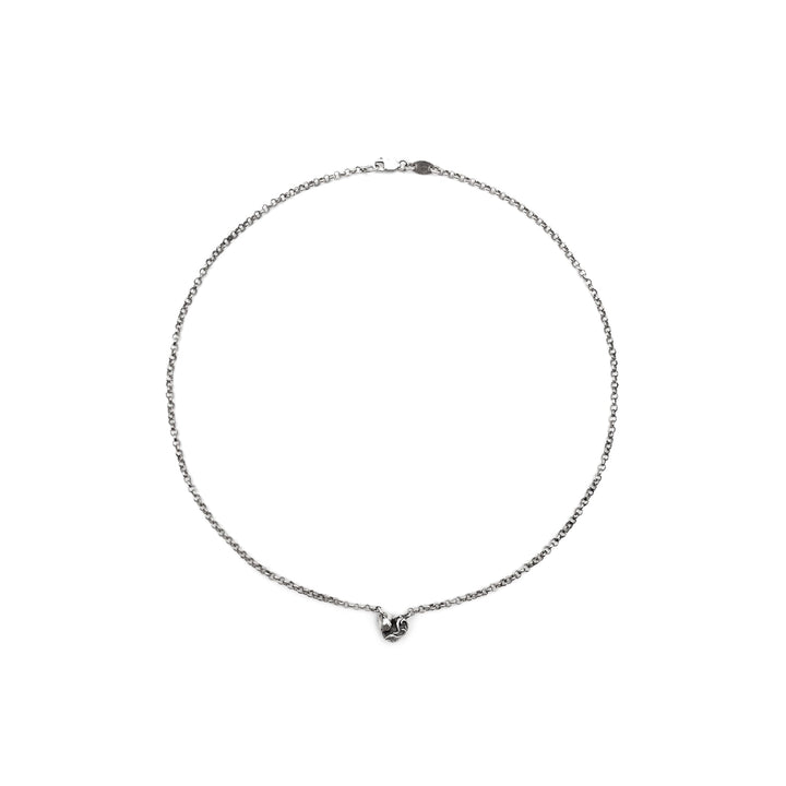 Chrome Hearts Silver Vine Heart Roll Chain Necklace - SHENGLI ROAD MARKET