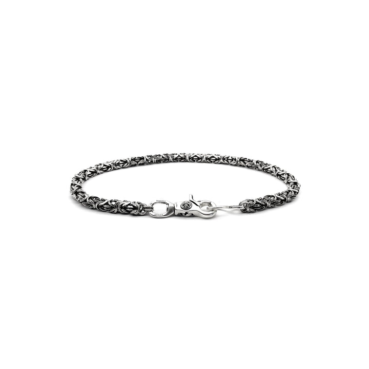 Chrome Hearts Silver Woven B Ring 1 Clip Wallet Chain - SHENGLI ROAD MARKET