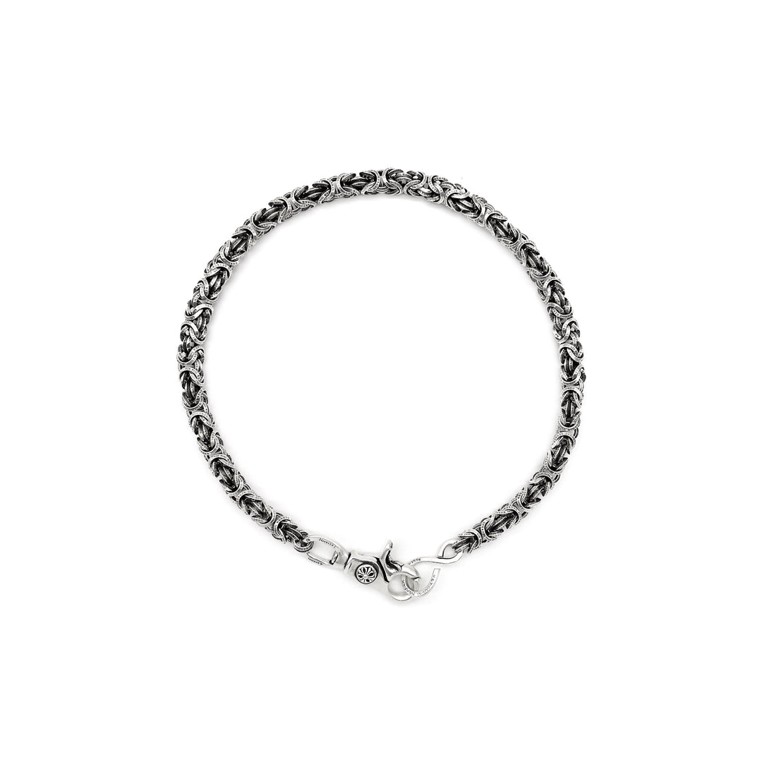 Chrome Hearts Silver Woven B Ring 1 Clip Wallet Chain - SHENGLI ROAD MARKET