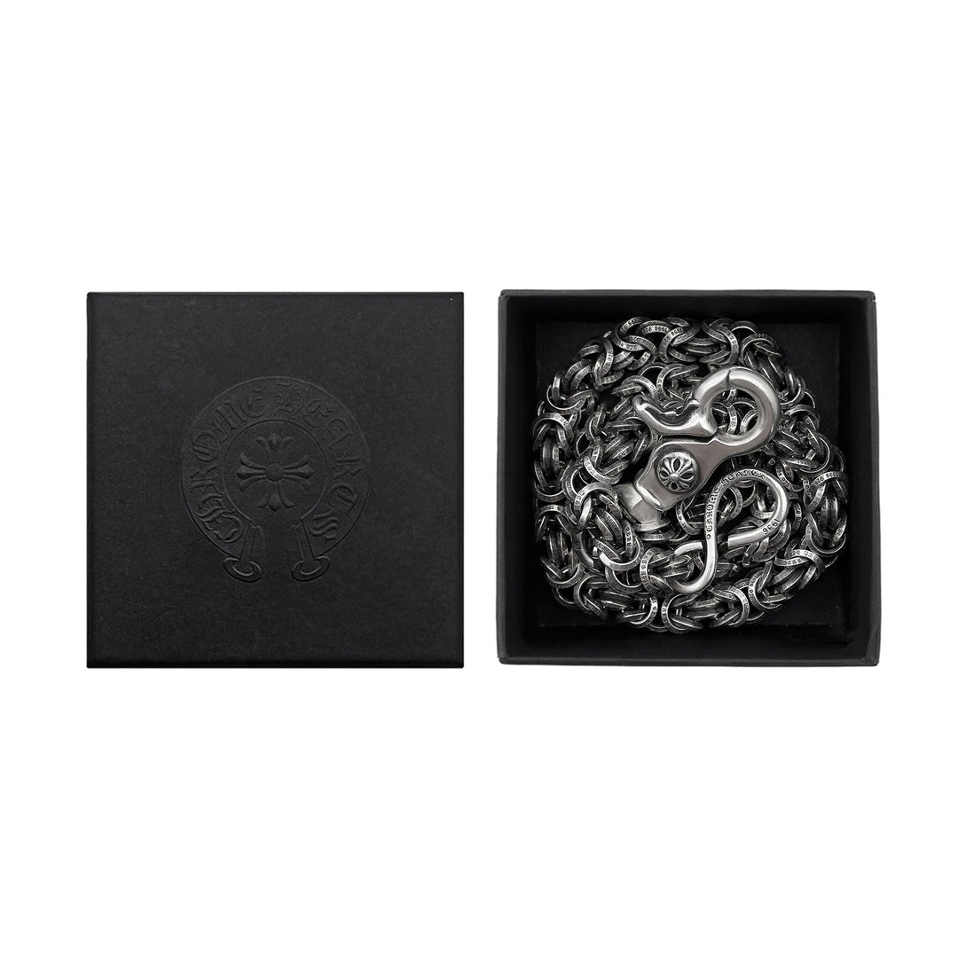 Chrome Hearts Silver Woven B Ring 1 Clip Wallet Chain - SHENGLI ROAD MARKET
