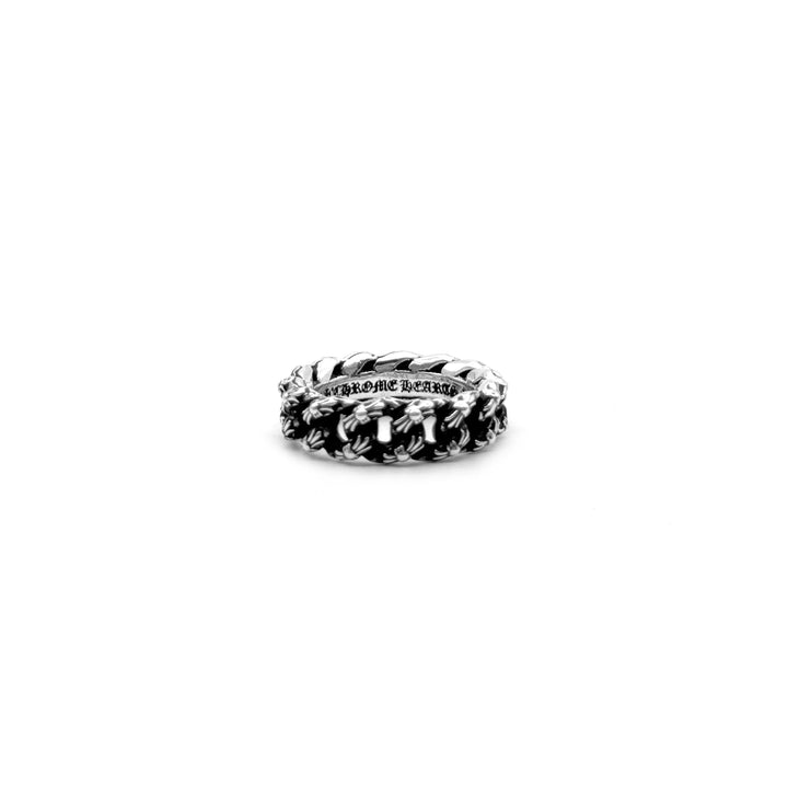 Chrome Hearts Silver XTRA FANCY Cuban Cross Ring - SHENGLI ROAD MARKET