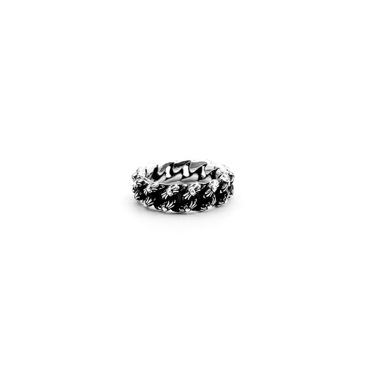 Chrome Hearts Silver XTRA FANCY Cuban Cross Ring - SHENGLI ROAD MARKET