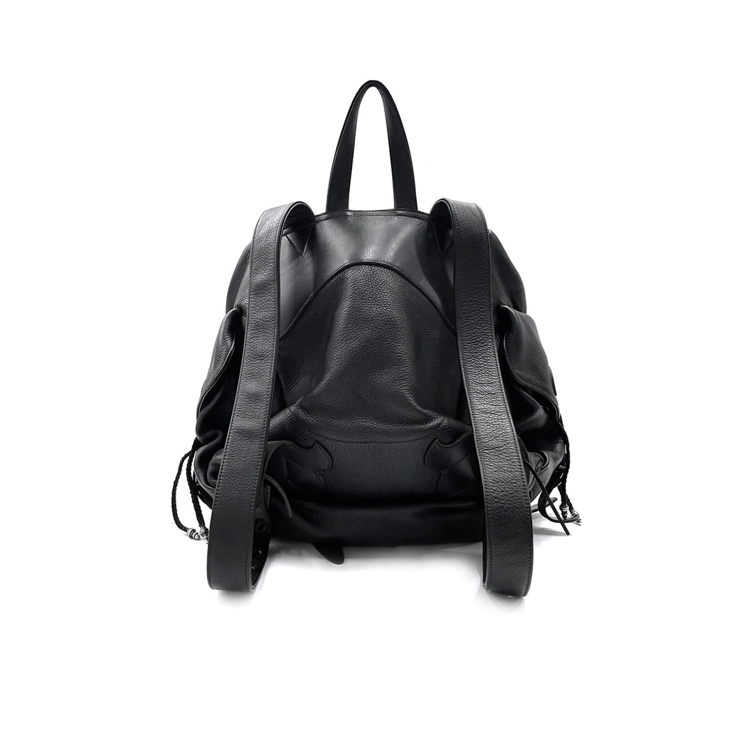Chrome Hearts Sliver Cross Gunslinger Leather Backpack - SHENGLI ROAD MARKET