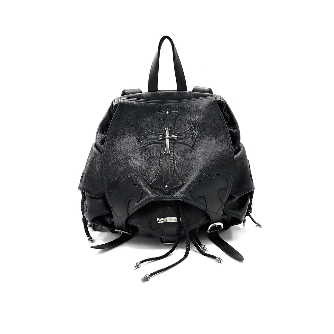 Chrome Hearts Sliver Cross Gunslinger Leather Backpack - SHENGLI ROAD MARKET