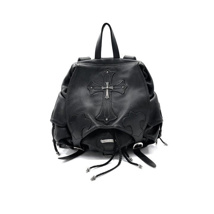 Chrome Hearts Sliver Cross Gunslinger Leather Backpack - SHENGLI ROAD MARKET