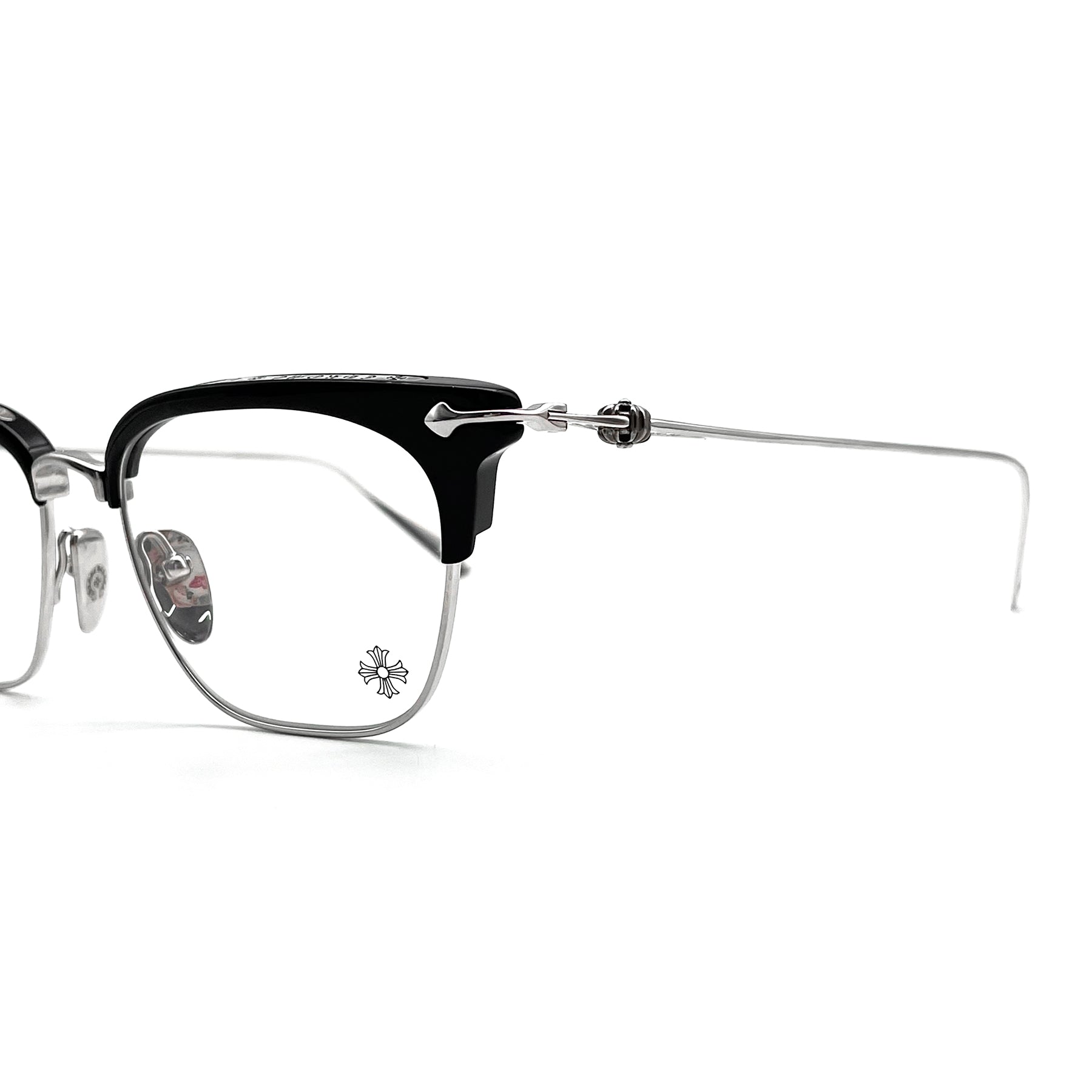 Chrome Hearts SLUNTRADICTION BK/SS Glasses Frame - SRM – SHENGLI