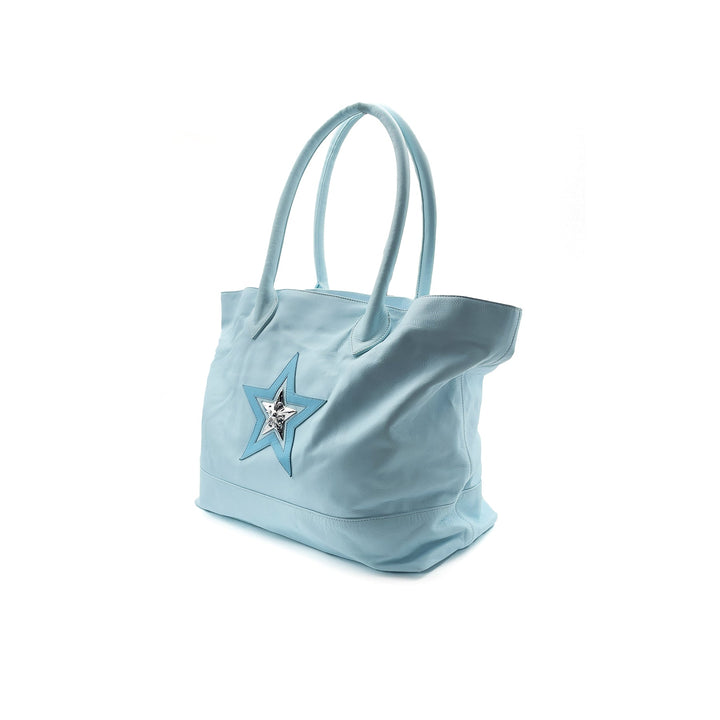 Chrome Hearts Star Patch Baby Blue Tote Bag - SHENGLI ROAD MARKET