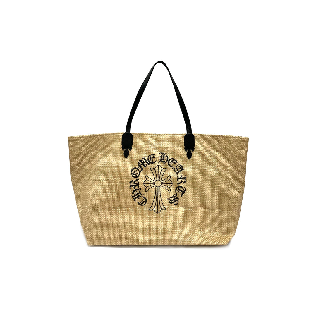 Chrome Hearts Straw Beige Cross Logo Tote Bag - SHENGLI ROAD MARKET