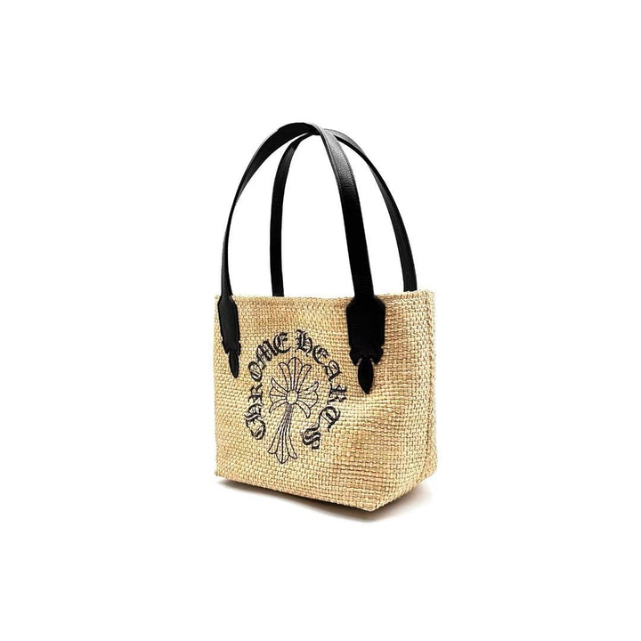 Chrome Hearts Straw Beige Horseshoe Logo Small Tote Bag - SHENGLI ROAD MARKET