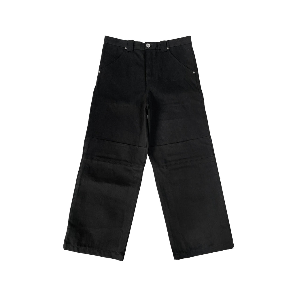 新作 クロムハーツ STREET SWEEPER デニムパンツ 黒 30サイズ Chrome Hearts Street Sweeper Denim Carpenter Pants - SRM – SHENGLI