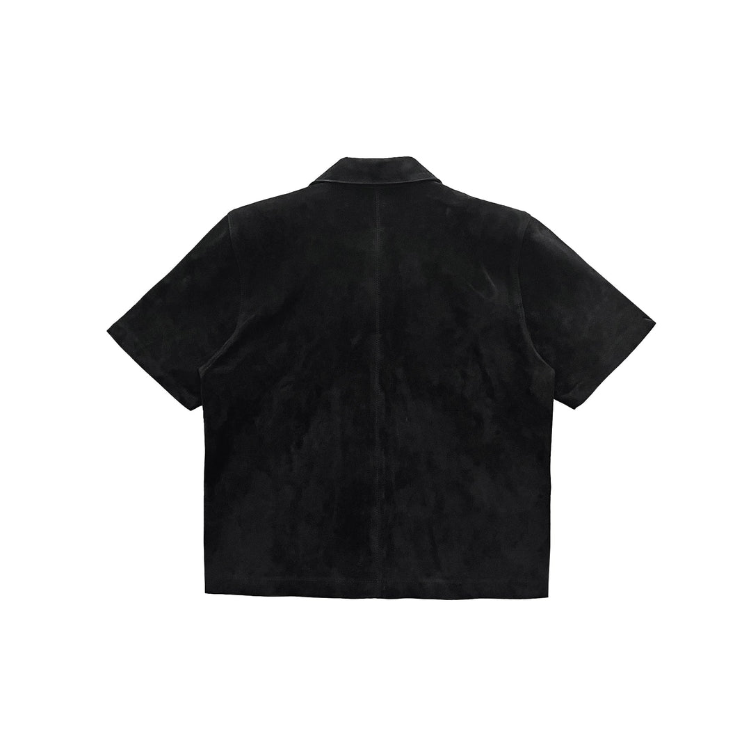 Chrome Hearts Suede Leather Short Sleeve Shirt - SHENGLI ROAD MARKET