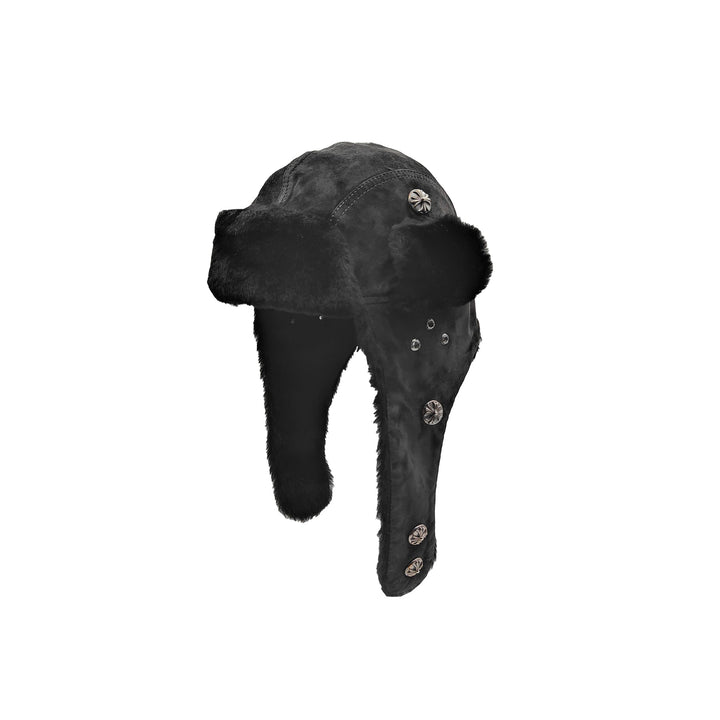 Chrome Hearts Suede Leather Trapper Hat - SHENGLI ROAD MARKET