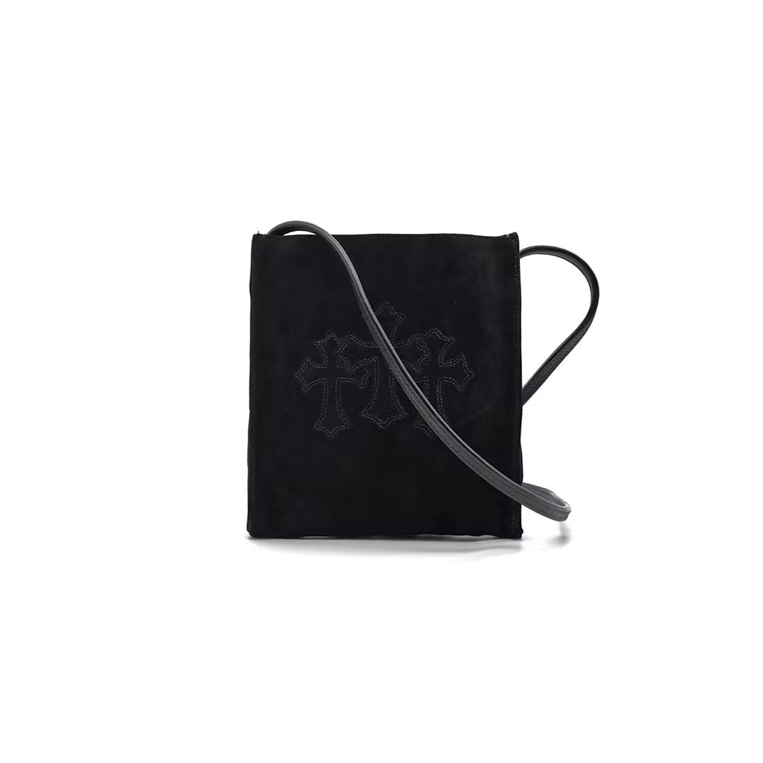 Chrome Hearts Suede Triple Cross Shoulder Bag - SHENGLI ROAD MARKET