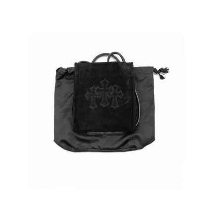 Chrome Hearts Suede Triple Cross Shoulder Bag - SHENGLI ROAD MARKET