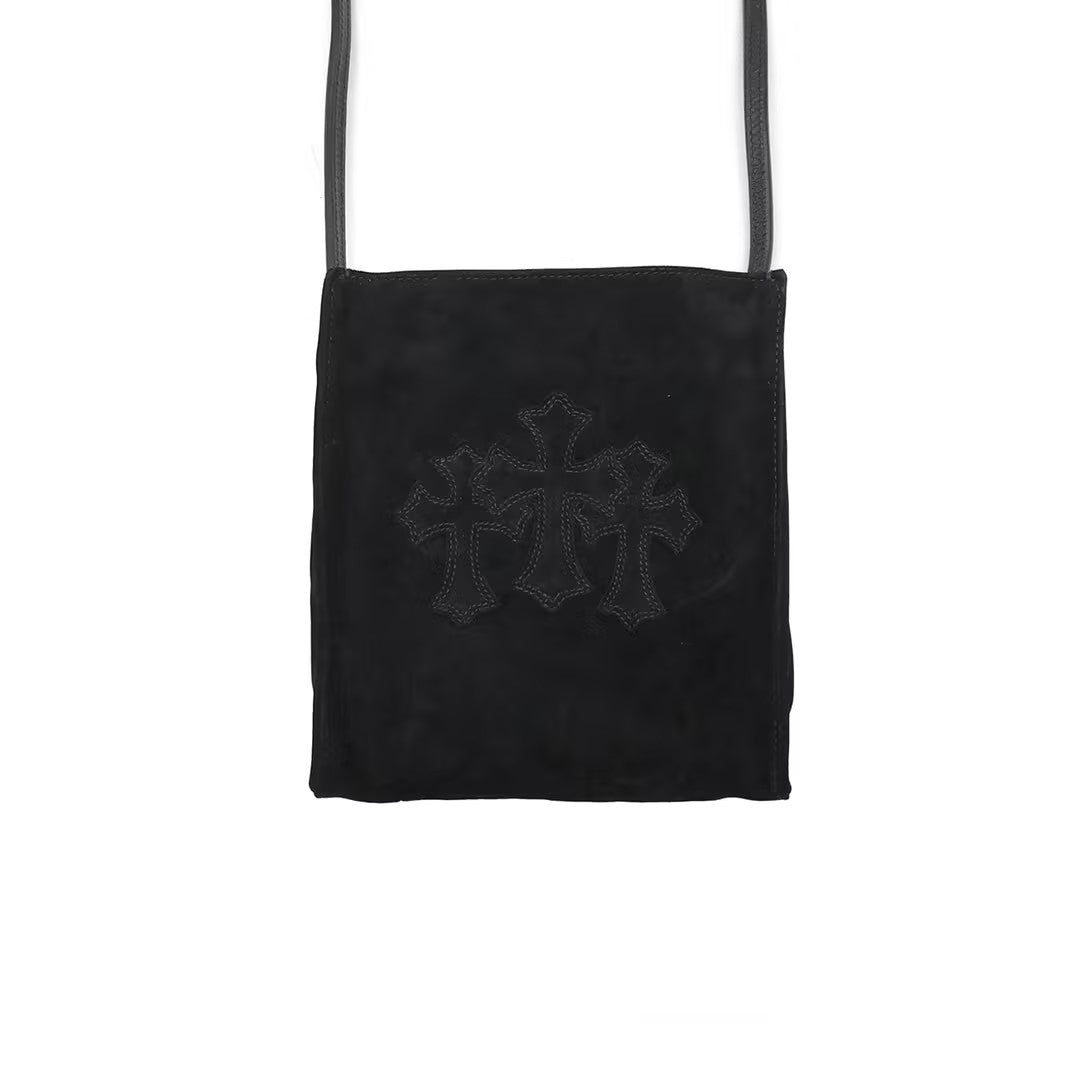 Chrome Hearts Suede Triple Cross Shoulder Bag - SHENGLI ROAD MARKET