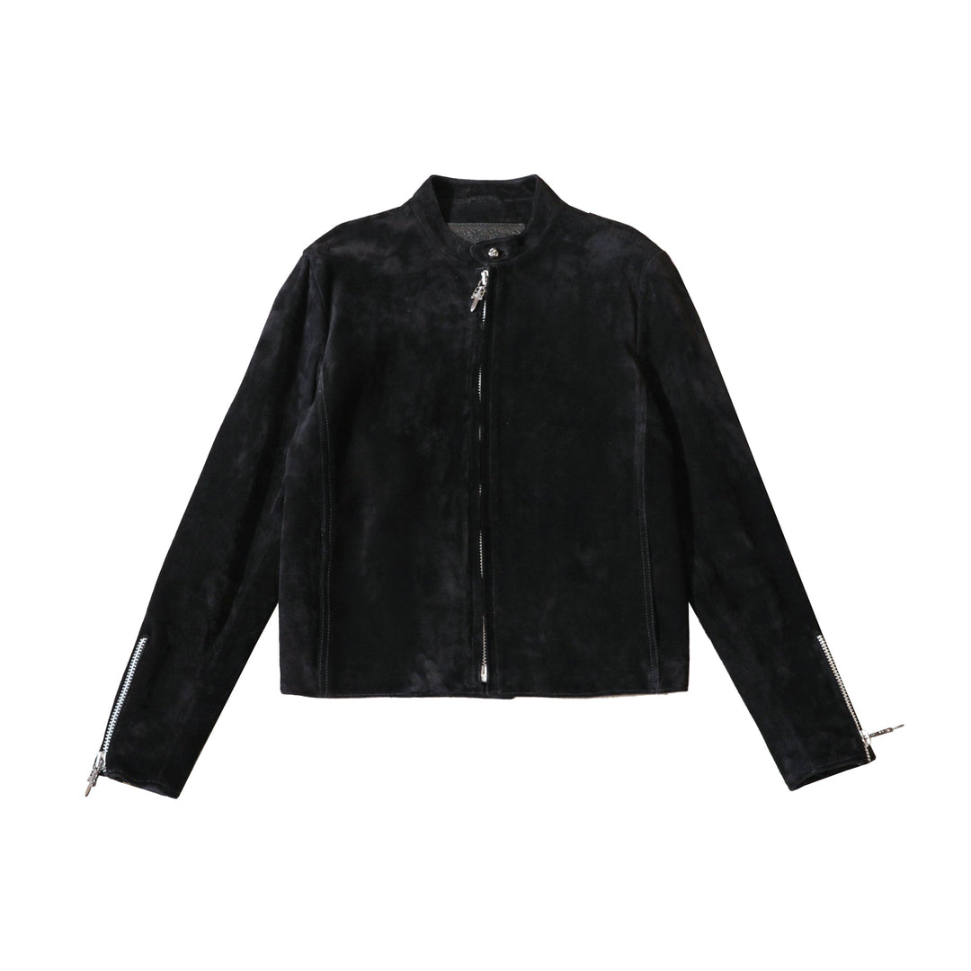 Chrome Hearts Suede Zip Jacket - SHENGLI ROAD MARKET