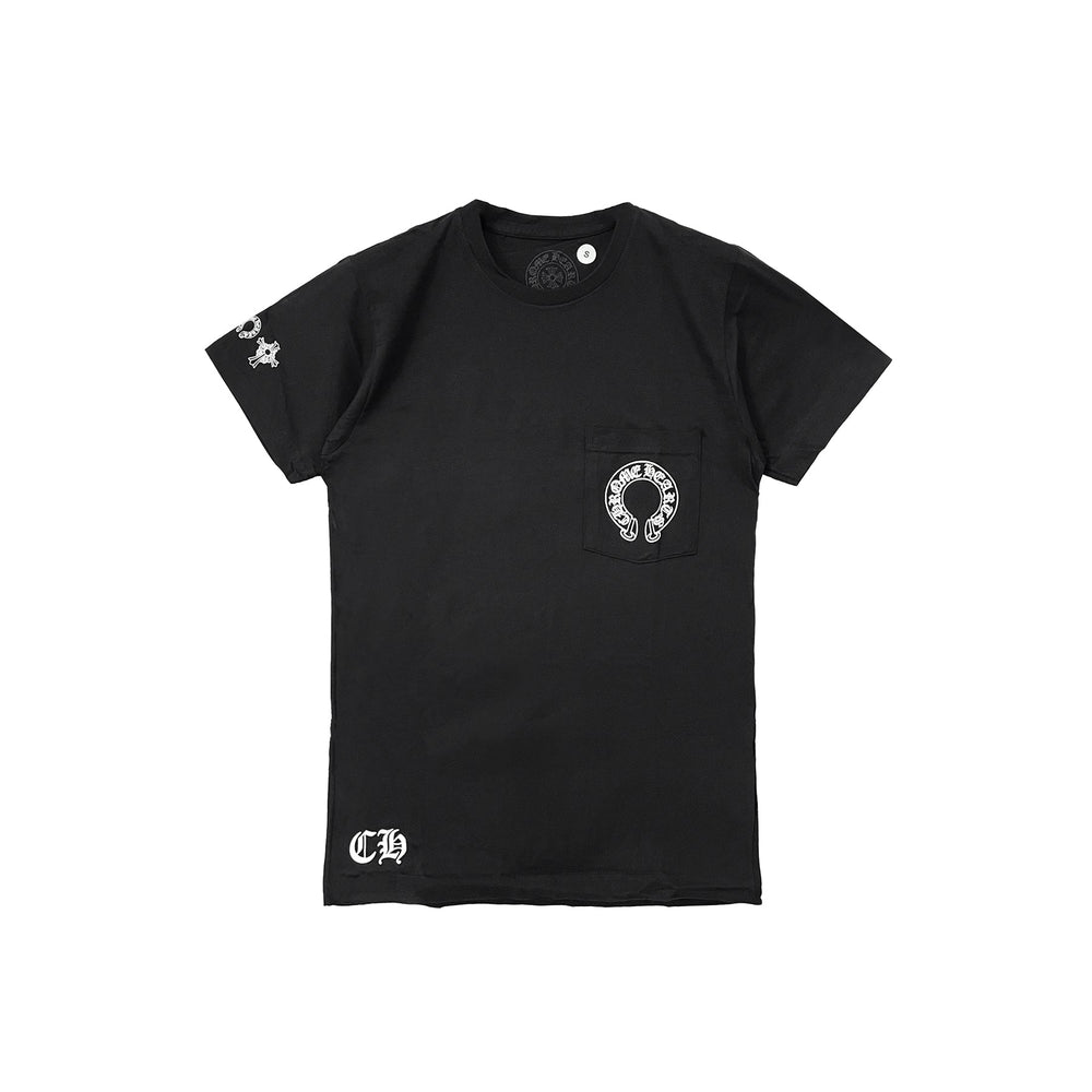 Chrome Hearts T Bar Logo With Pocket Short Sleeve Tee - SHENGLI ROAD MARKET