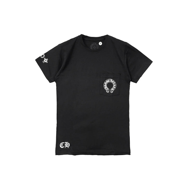 Chrome Hearts T Bar Logo With Pocket Short Sleeve Tee - SHENGLI ROAD MARKET