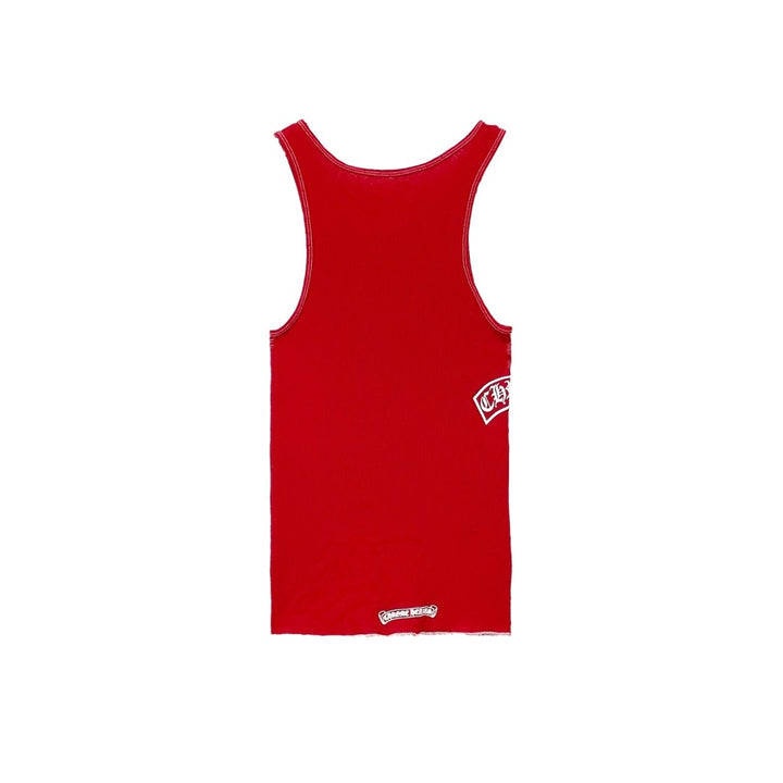 Chrome Hearts T - Bar Script Red Tank Top - SHENGLI ROAD MARKET