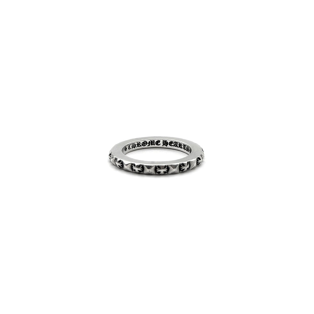 Chrome Hearts TFP Cross Band Ring Silver - SHENGLI ROAD MARKET