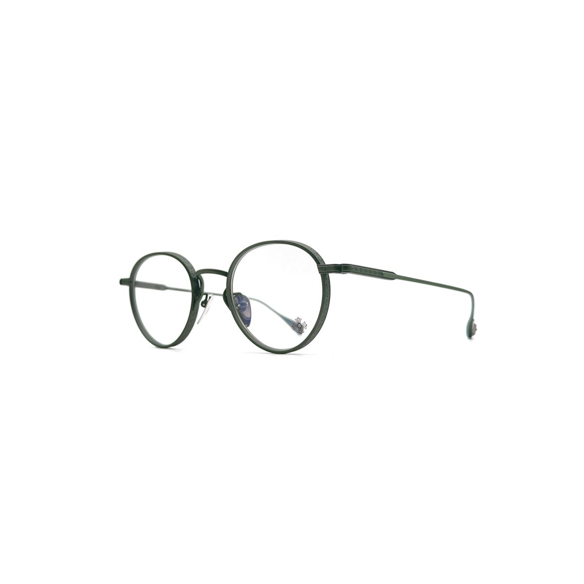 【送料&関税込】Chrome Hearts Thick - Brushed Dark Olive Rx Chrome Hearts THICK BDOLV Olive Glasses Frame - SRM