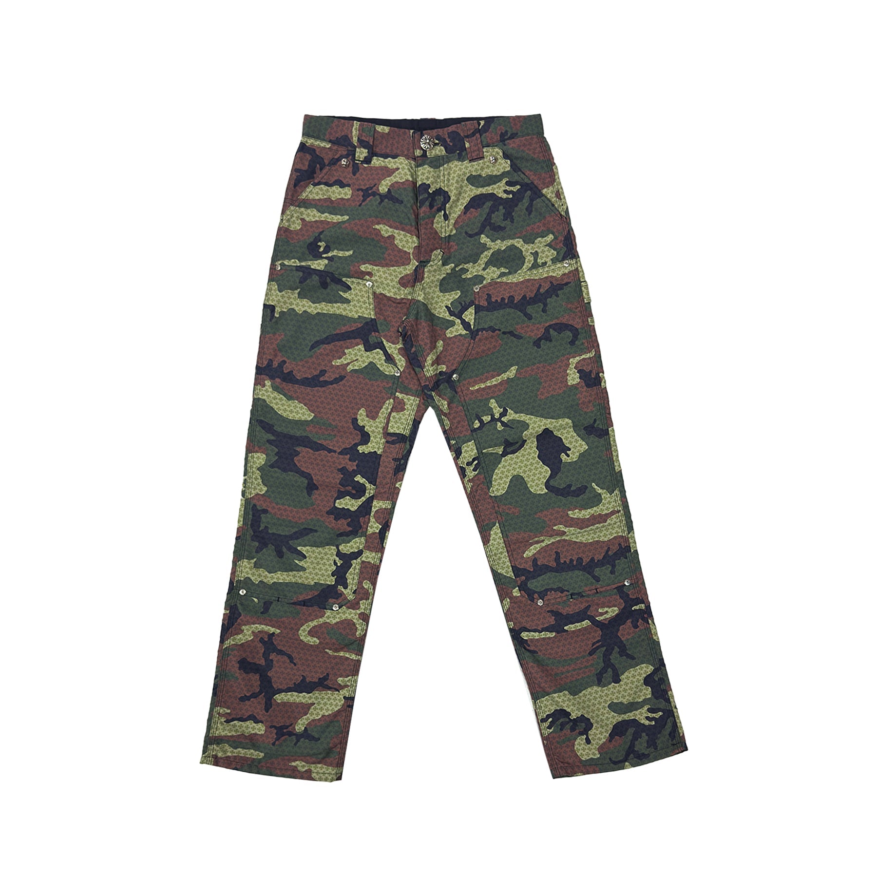 Chrome Hearts Tonal Monogram Camouflage Double Knee Carpenter