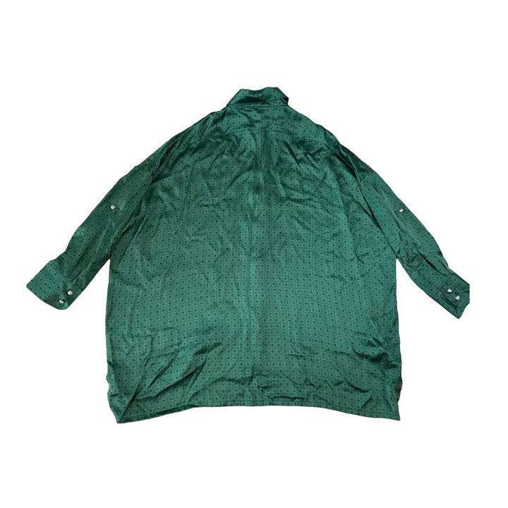 Chrome Hearts Tonal Monogram Cross Silk Malhal Kita Shirt - SHENGLI ROAD MARKET
