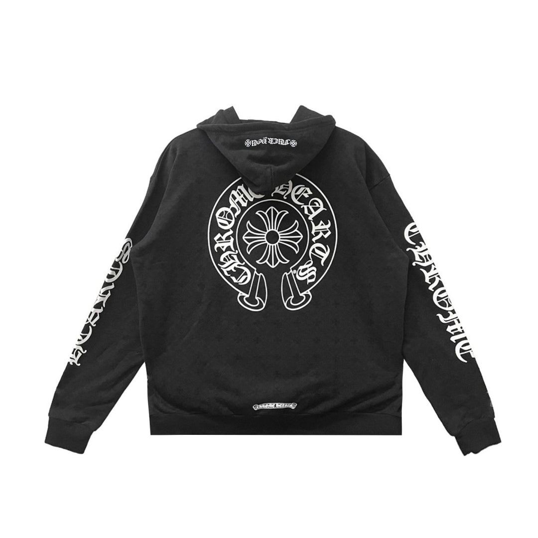 Chrome Hearts Tonal Monogram Horseshoe FU Zip Up Hoodie - SHENGLI ROAD MARKET