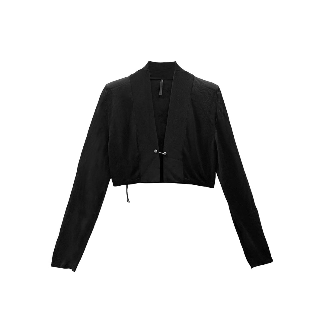 Chrome Hearts Tonal Monogram Mesh Black Cardigan - SHENGLI ROAD MARKET