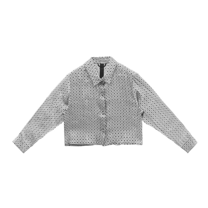 Chrome Hearts Tonal Monogram Silk Cropped Shirt - SHENGLI ROAD MARKET